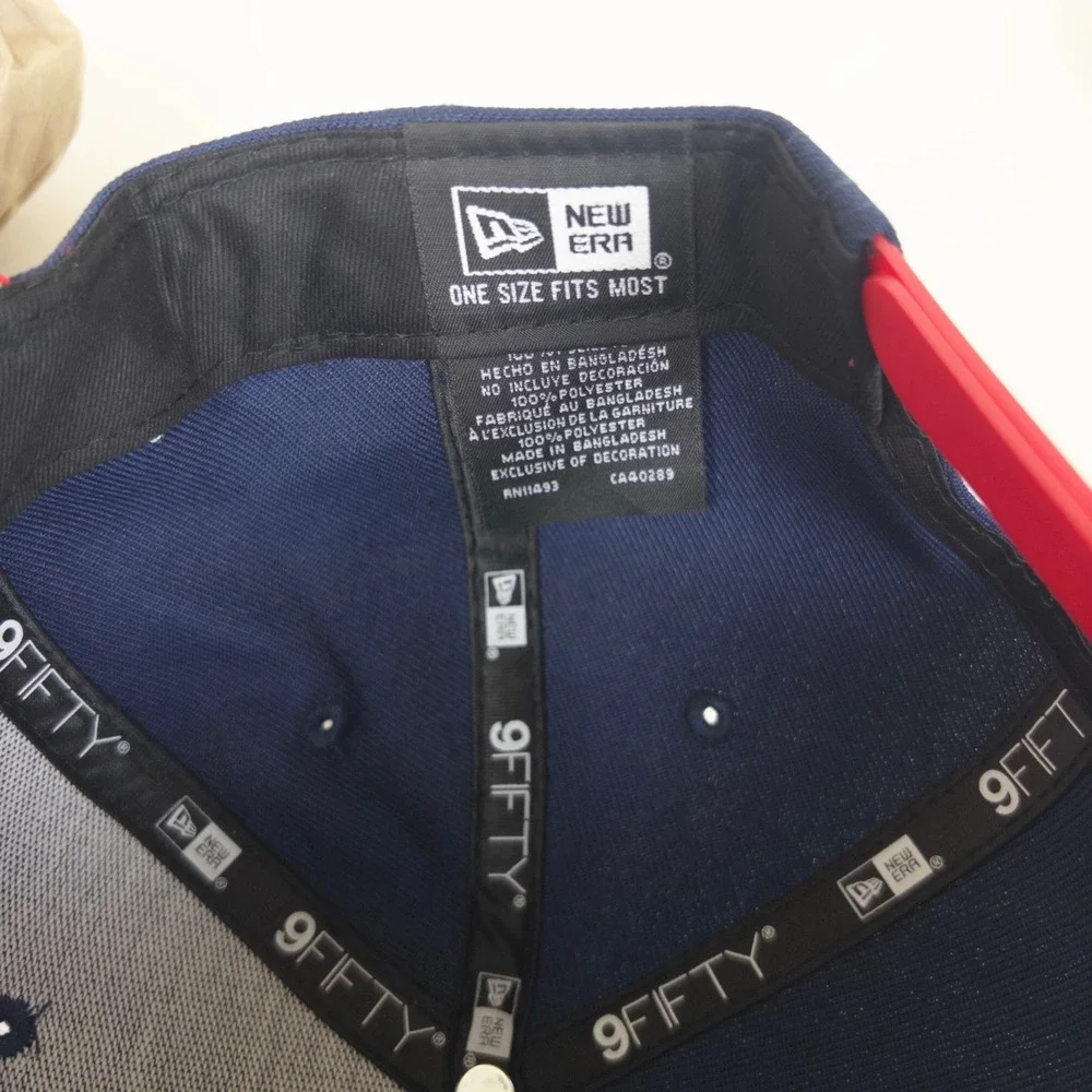 NWT New Era Hat MensPatriots 9FIFTY Snapback Navy Red NFL Cap Football New